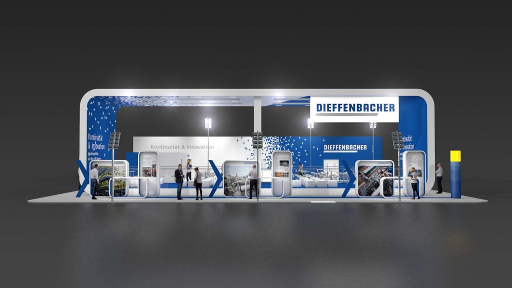 Aufnahme des Diffenbacher GmbH Messestandes von der LIGNA 2017 in Hannover